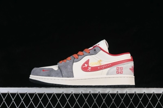 Jordan Air Jordan 1 Low Retro Basketball Shoes with Premium Leather and Custom Detailing - JP2026-130
