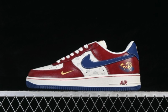 Nike Air Force 1 '07 Low Chinese New Year Year of the Horse Edition Casual Sneakers in Zhu Red and Cloud White - FV4921-600