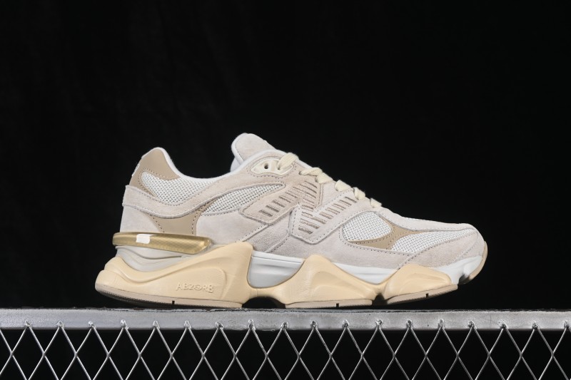 New Balance 9060 Retro Running Shoes with ABZORB Cushioning and Mesh Suede Upper - GC9060JAM