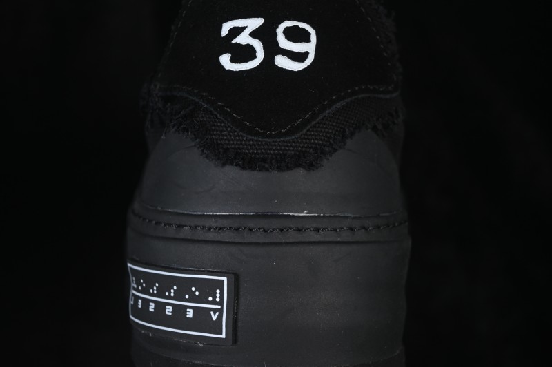 xVESSEL Wu Jianhao Unisex Low-Top Deconstructed Thick-Soled Shoes with Tweed Texture - S19X001B
