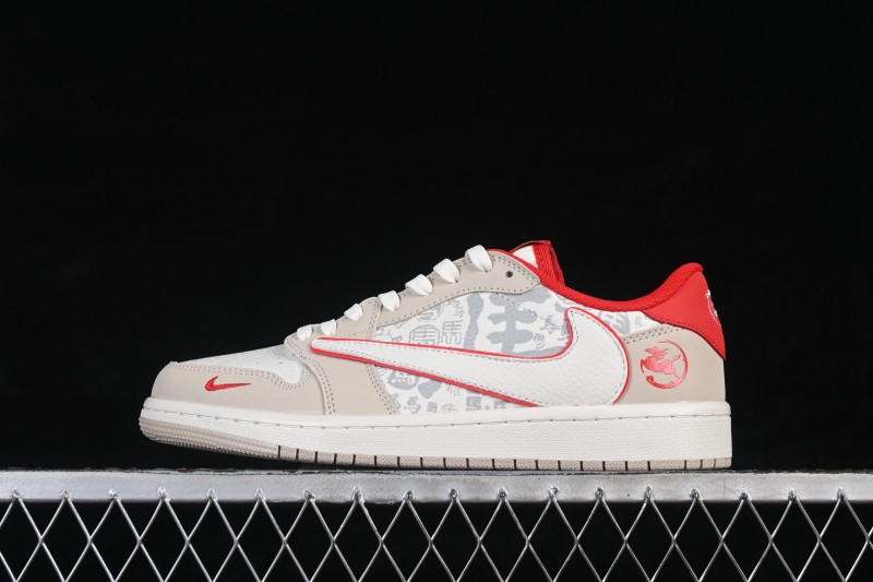 Nike Jordan 1 Low OG SP Travis Scott x Fragment Design AJ1 Low Retro Basketball Shoes - NH0601-062