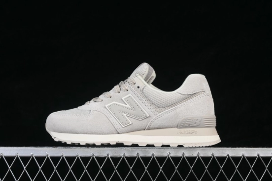 New Balance 574 Retro Running Shoes for Women with Suede and Mesh Upper - WL574CBG
