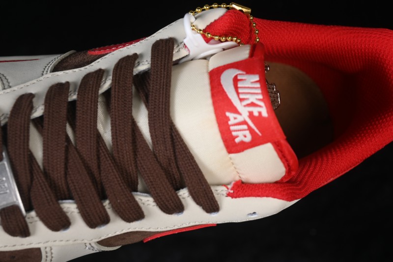 Nike Air Force 1 '07 Low Year of the Horse Brown Red Casual Skateboarding Shoes with Full-Length Air Cushion - XD0028-003