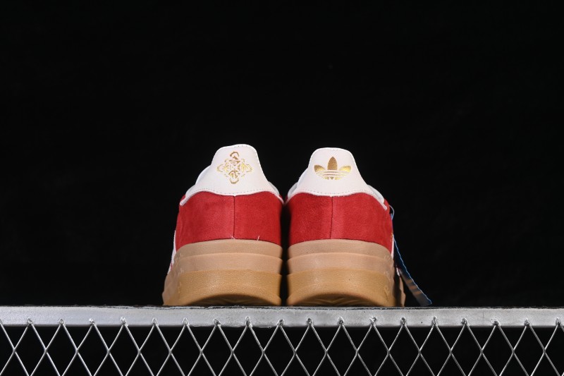 Adidas Originals Gazelle Bold Retro Skateboarding Shoes with Thick Sole and Anti-Slip Low-Top Design - KJ4293