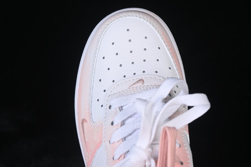 Nike Air Force 1 '07 Low Spring Wild Cherry Prelude Hand-Painted Casual Sneakers - FB8971-007