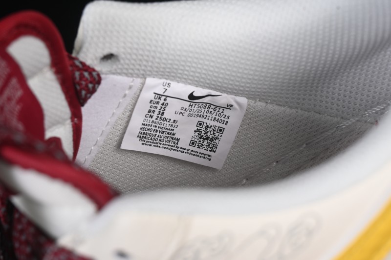 Nike Air Force 1 '07 Low Basketball Lifestyle Shoes in Wine Red and White - HT5088-611