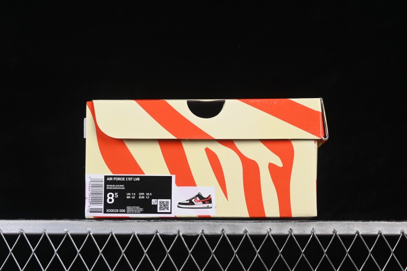 Nike Air Force 1 '07 Low Chinese New Year Limited Edition Suede Black Casual Sneakers - XD0028-006