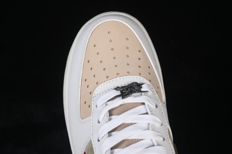 Nike Air Force 1 '07 Low Casual Skateboarding Shoes with Classic White and Green Colorway - IQ1119-088