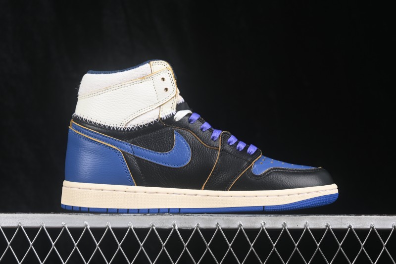 Nike Air Jordan 1 Retro High OG Fragment x Union Deconstructed Royal Blue Basketball Shoes - IO7847-001