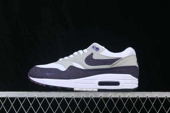 Nike Air Max 1 Retro Running Shoes with Half-Sole Air Cushion - 394505-100