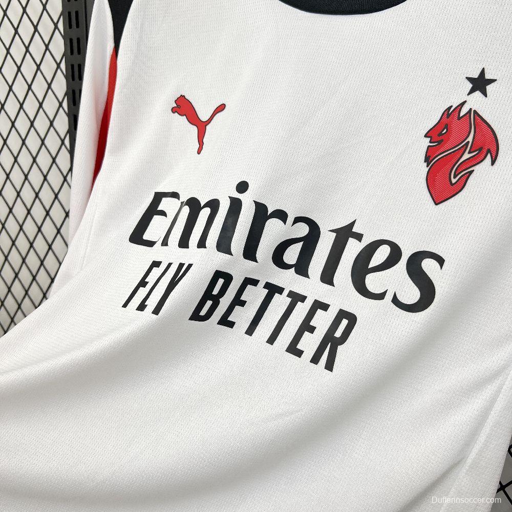 2025/26 Mens AC Milan Away Long Sleeve Jersey
