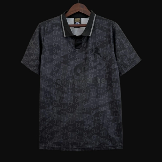 Retro Chelsea 1990 Black Special Black Out Jersey