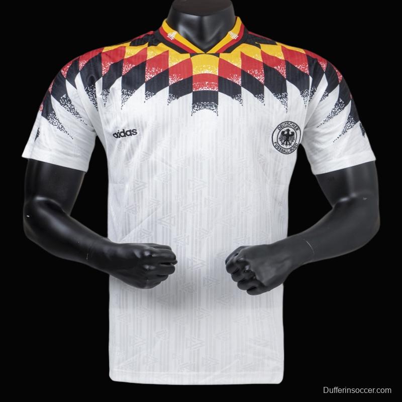 Retro 1994 Germany Home Soccer Jersey