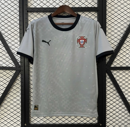 2025 Goalkeeper Portugal Grey Jersey
