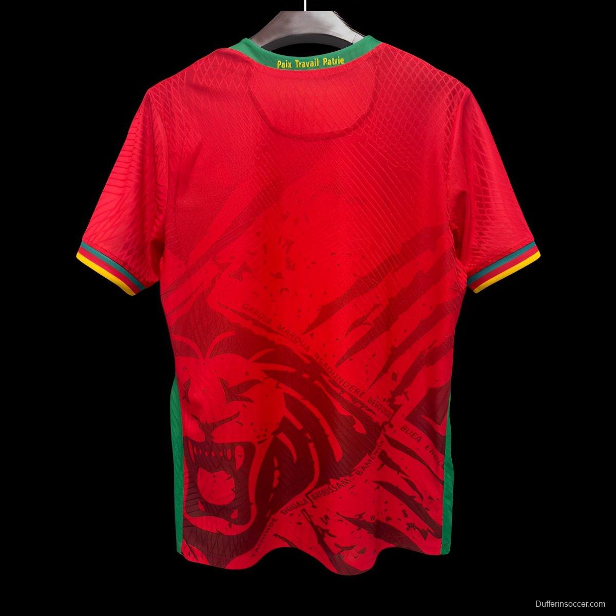 Player Version 2025 Cameroon Away Red Jersey