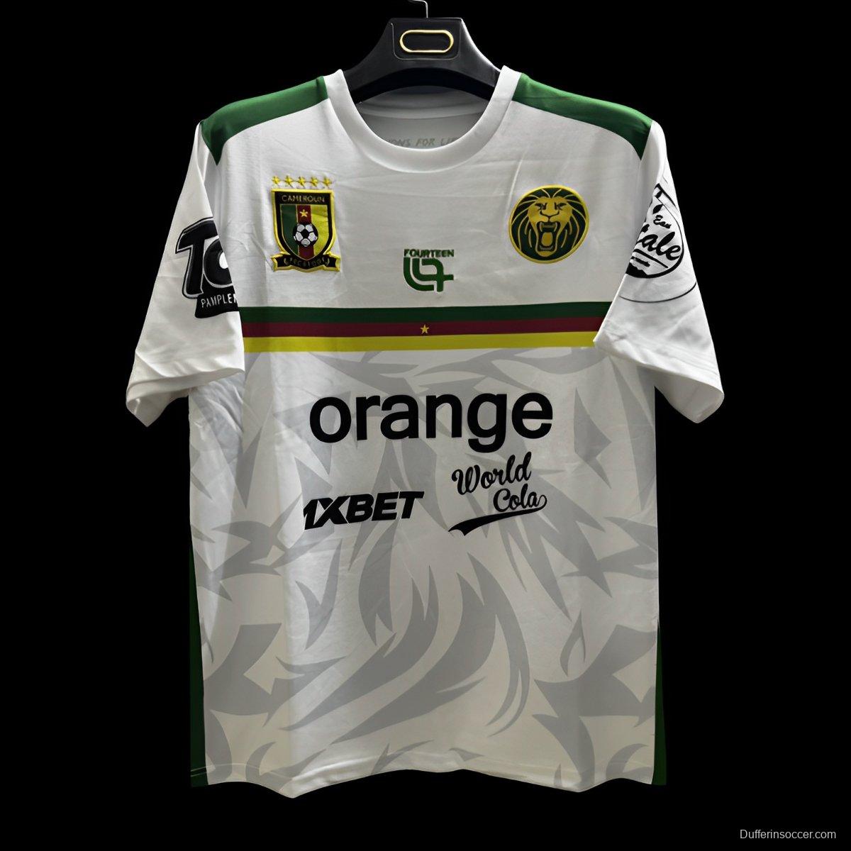 2025 Cameroon White Pre-Match Jersey