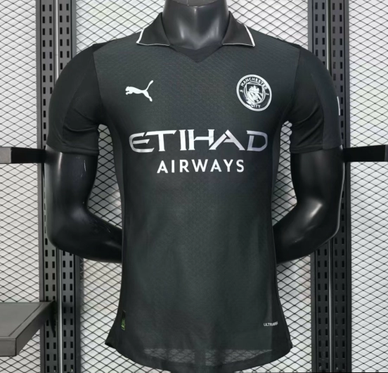 Player Version 25/26 Manchester City Black Away Jersey