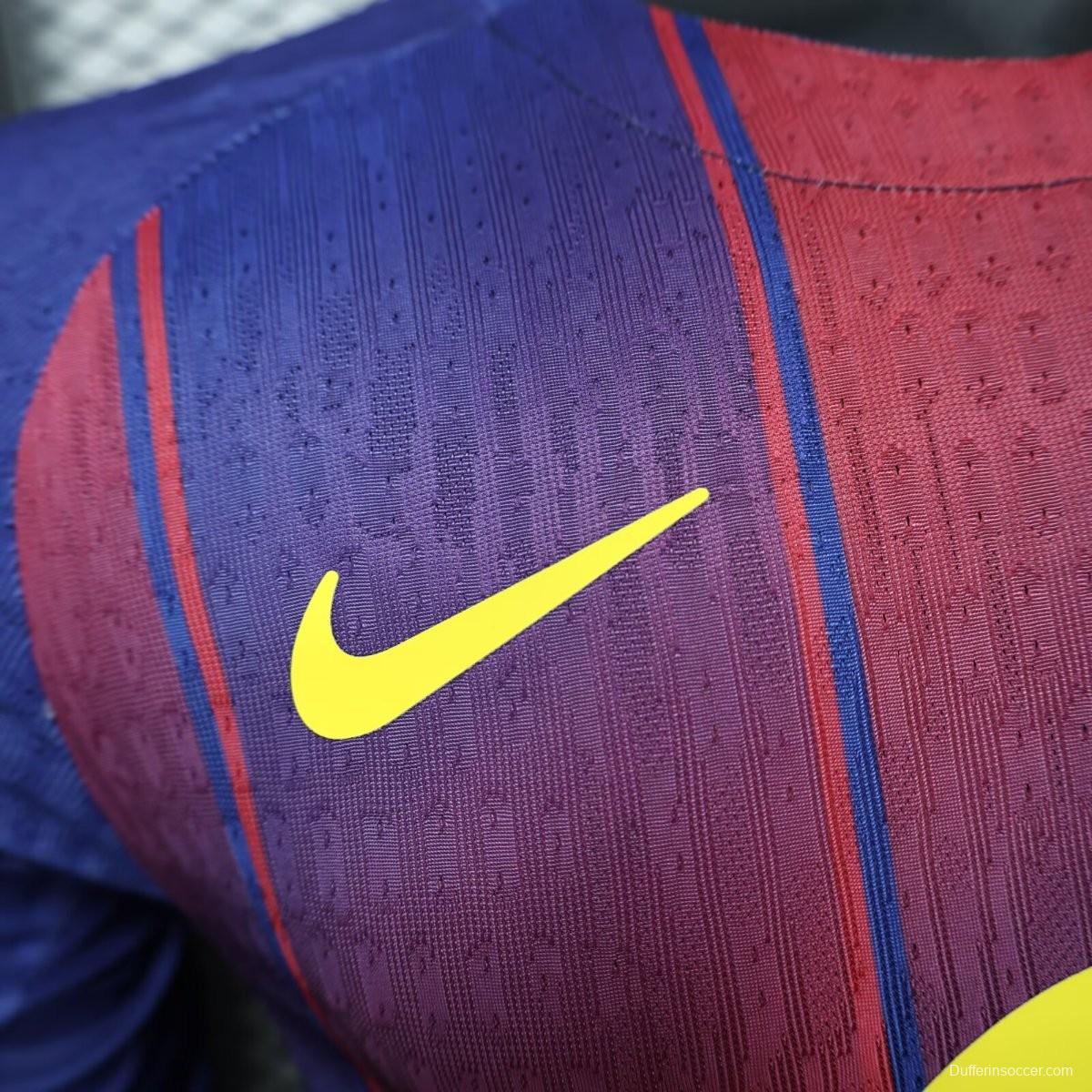 Player Version 25/26 Barcelona Home Long Sleeve Jersey