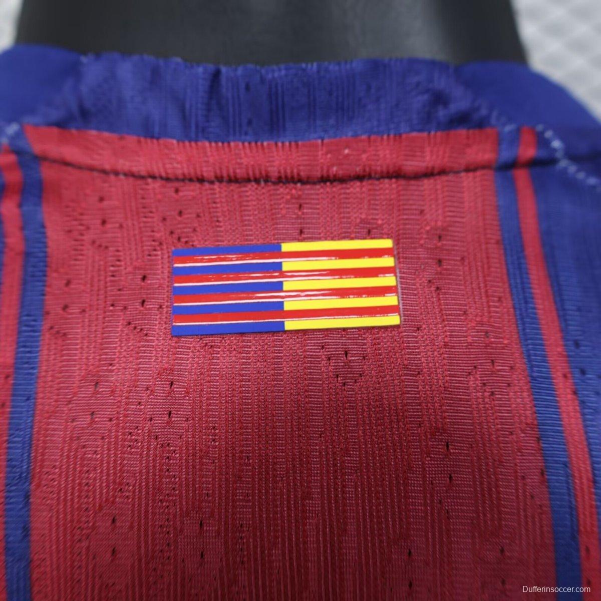 Player Version 25/26 Barcelona Home Long Sleeve Jersey