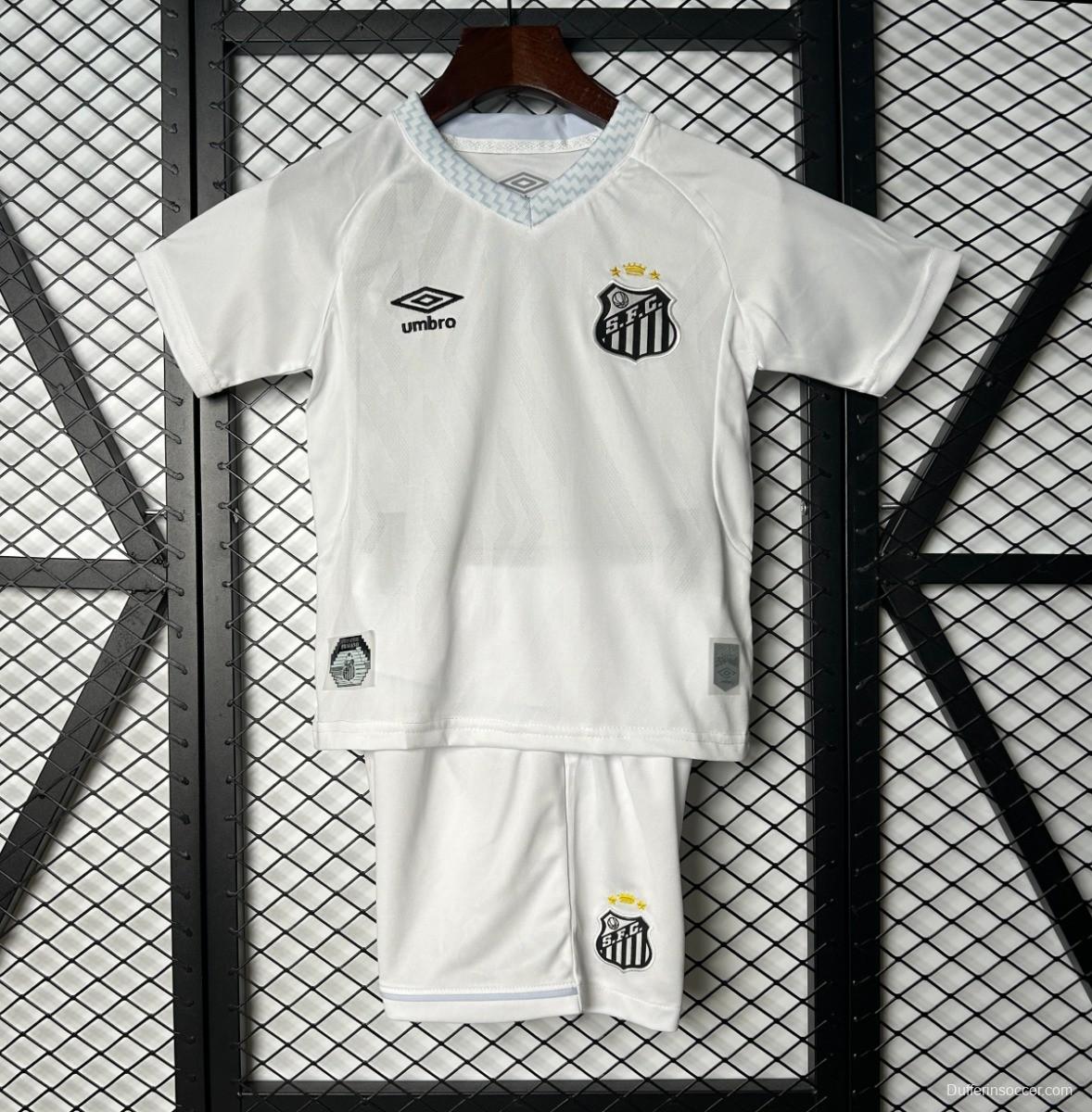 25/26 Kids Santos Home Size 16-28 Jersey