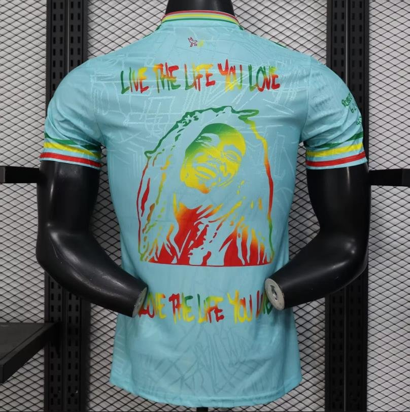 Player Version 25/26 Ajax Navy Skyblue with Bob Marley Tribute Jersey