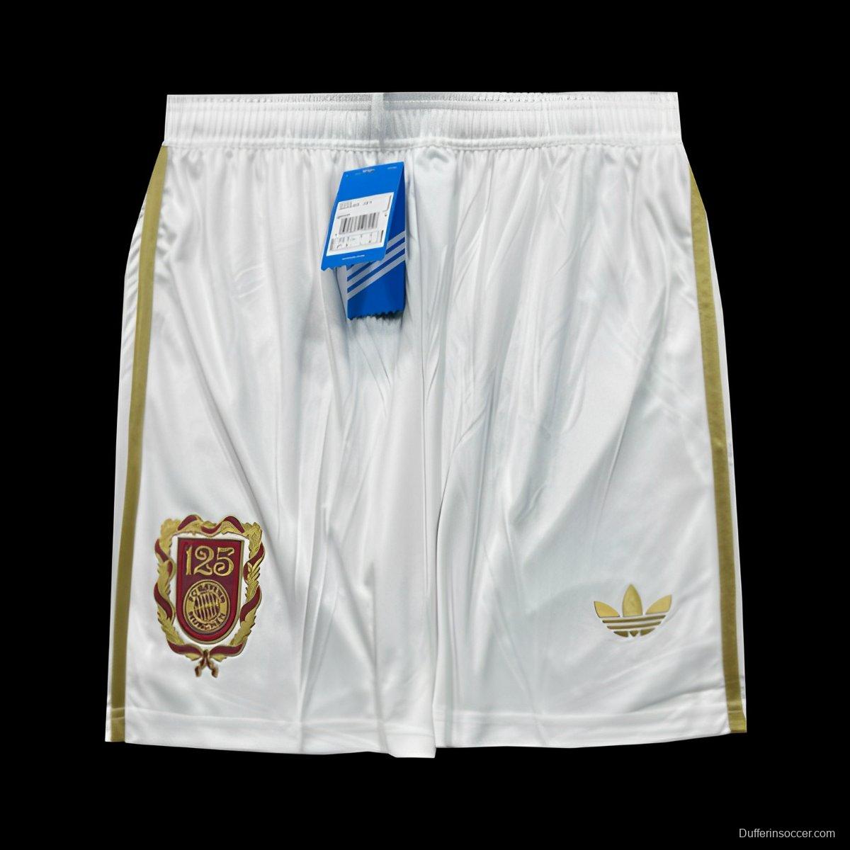 25/26 Bayern Munich 125Th Anniversary WHITE Shorts
