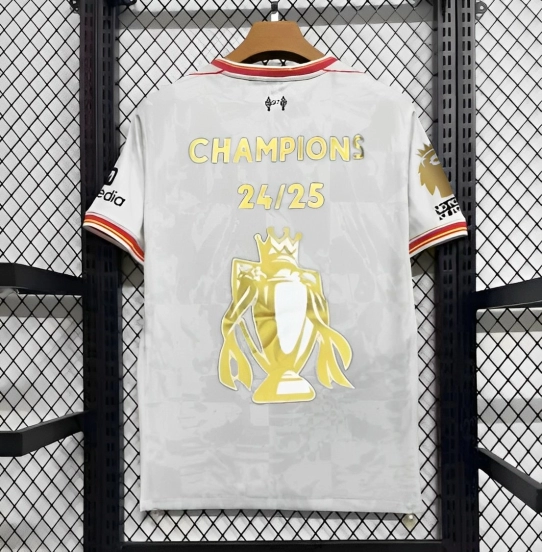 24/25 Liverpool Third White Jersey With Champion Printing