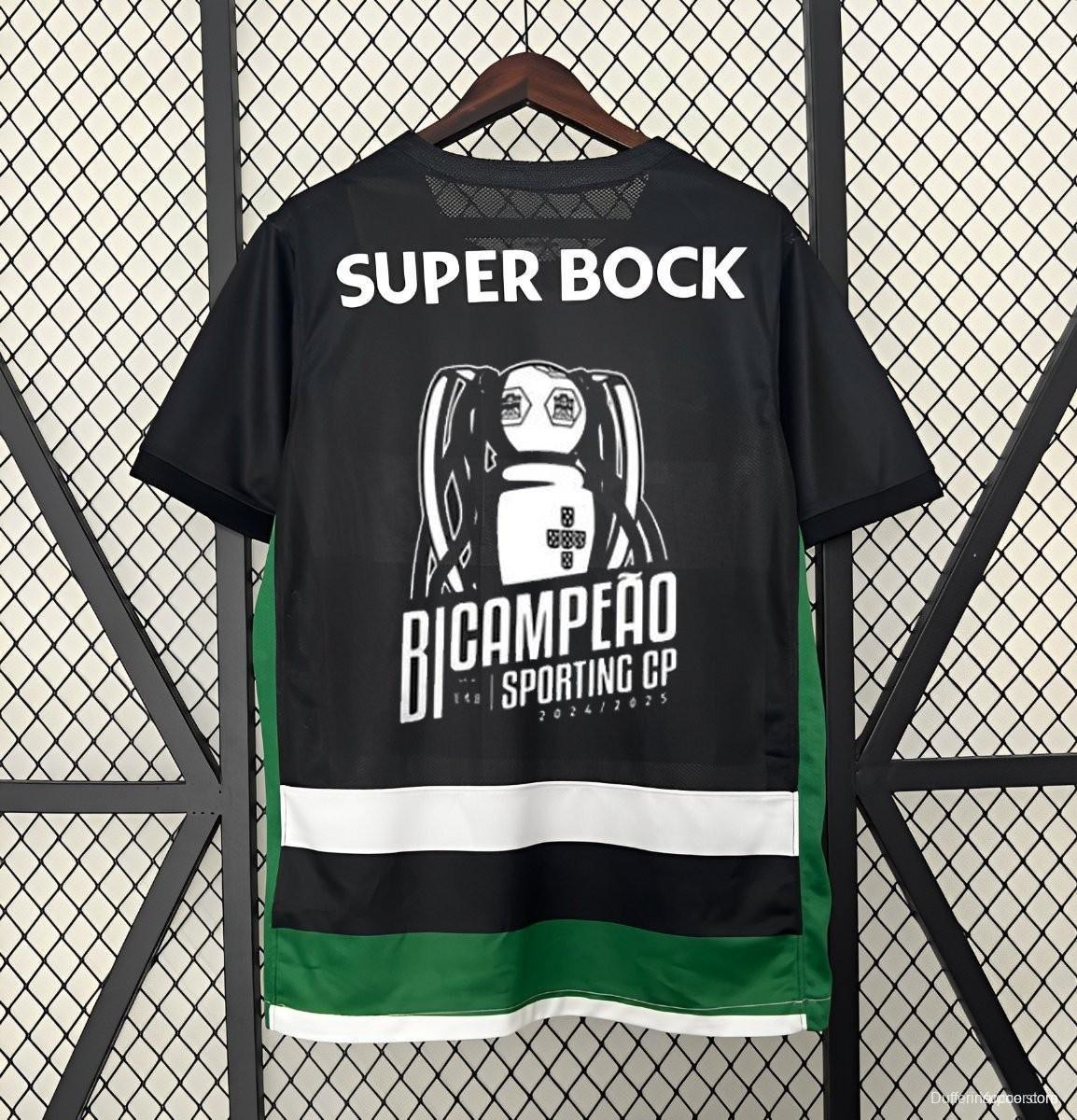 24/25 Sporting Lisbon Away Jersey  With Champion Printing