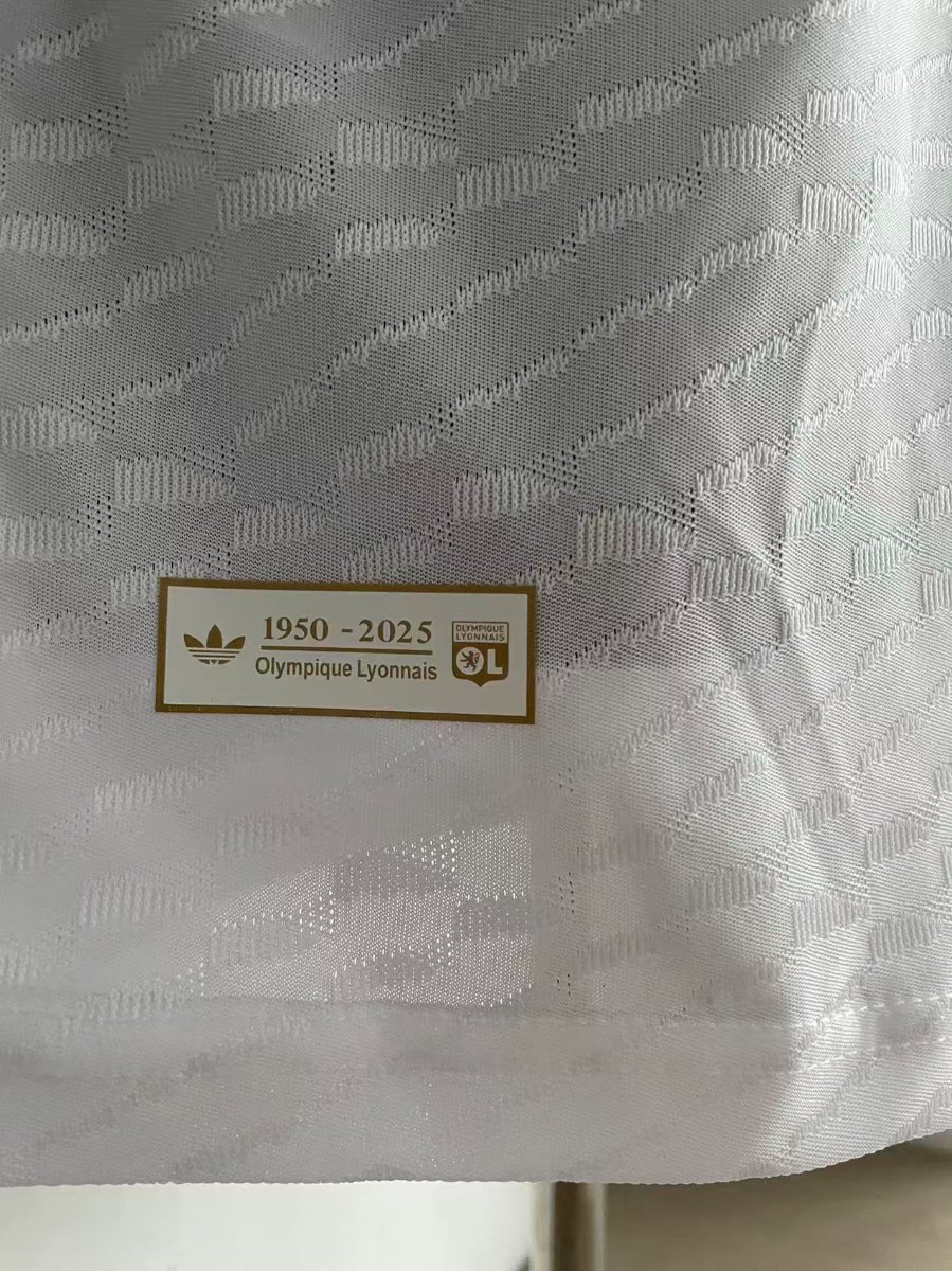 Player Version 25/26 Olympique Lyonnais WHITE Anniversary Jersey