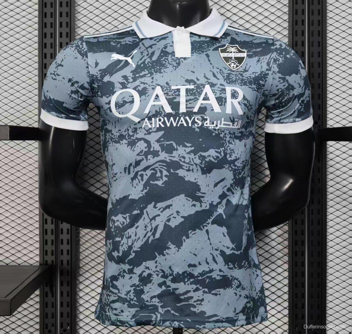 Player Version 25/26 Al-Ahli Gray with Camouflage Pattern Jersey
