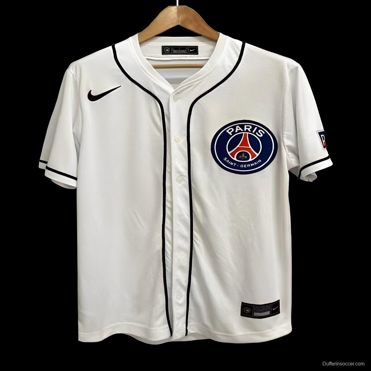 25/26 PSG US Pack Baseball WHITE Jersey