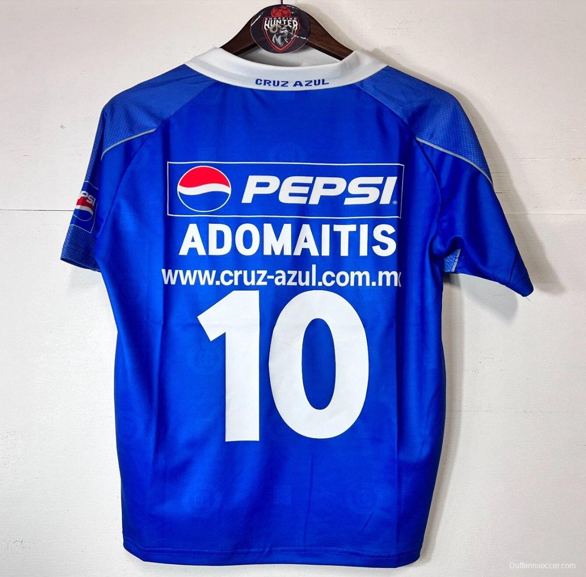 Retro 01/02 Cruz Azul Jersey Copa Libertadores Home Jersey