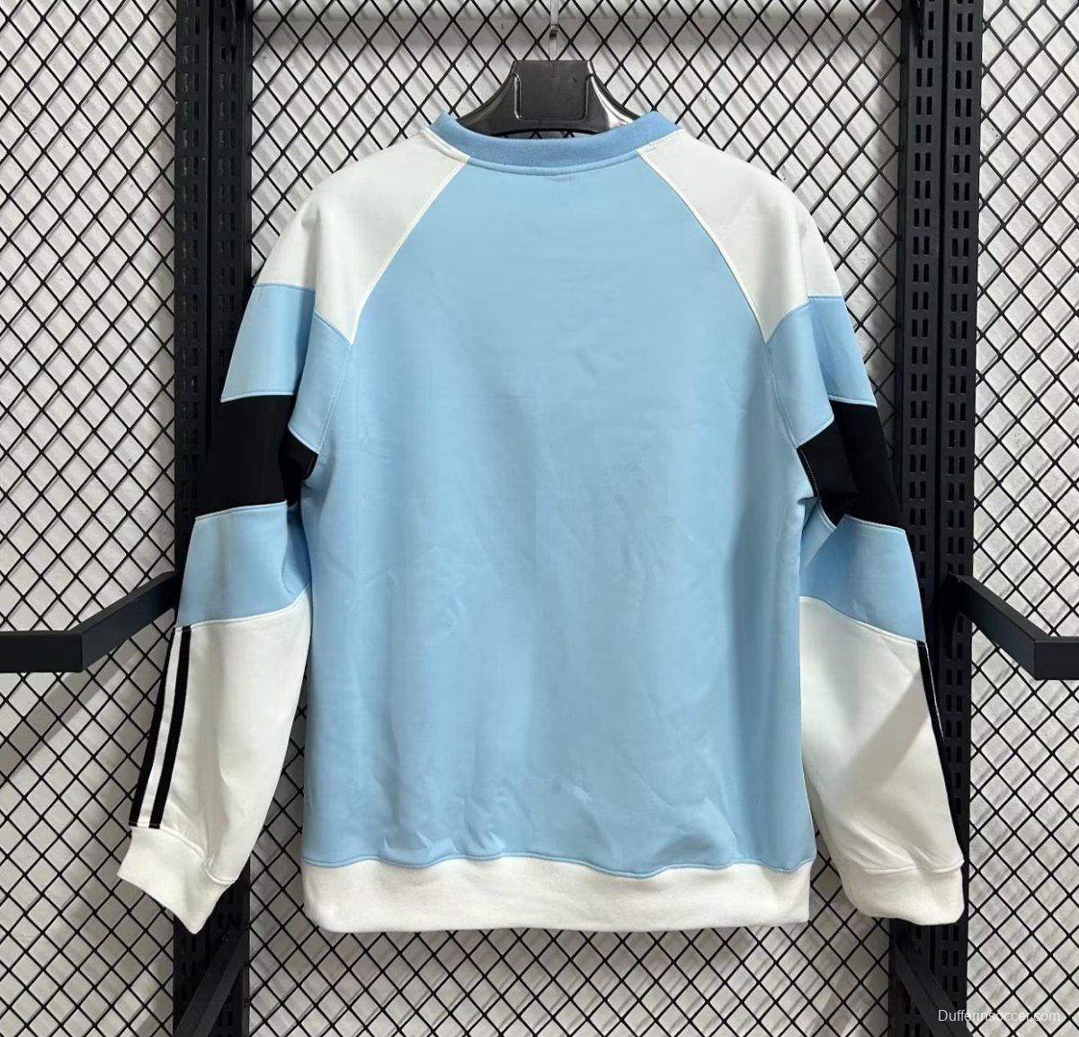 25/26 Manchester City White/Sky Blue Hoodie