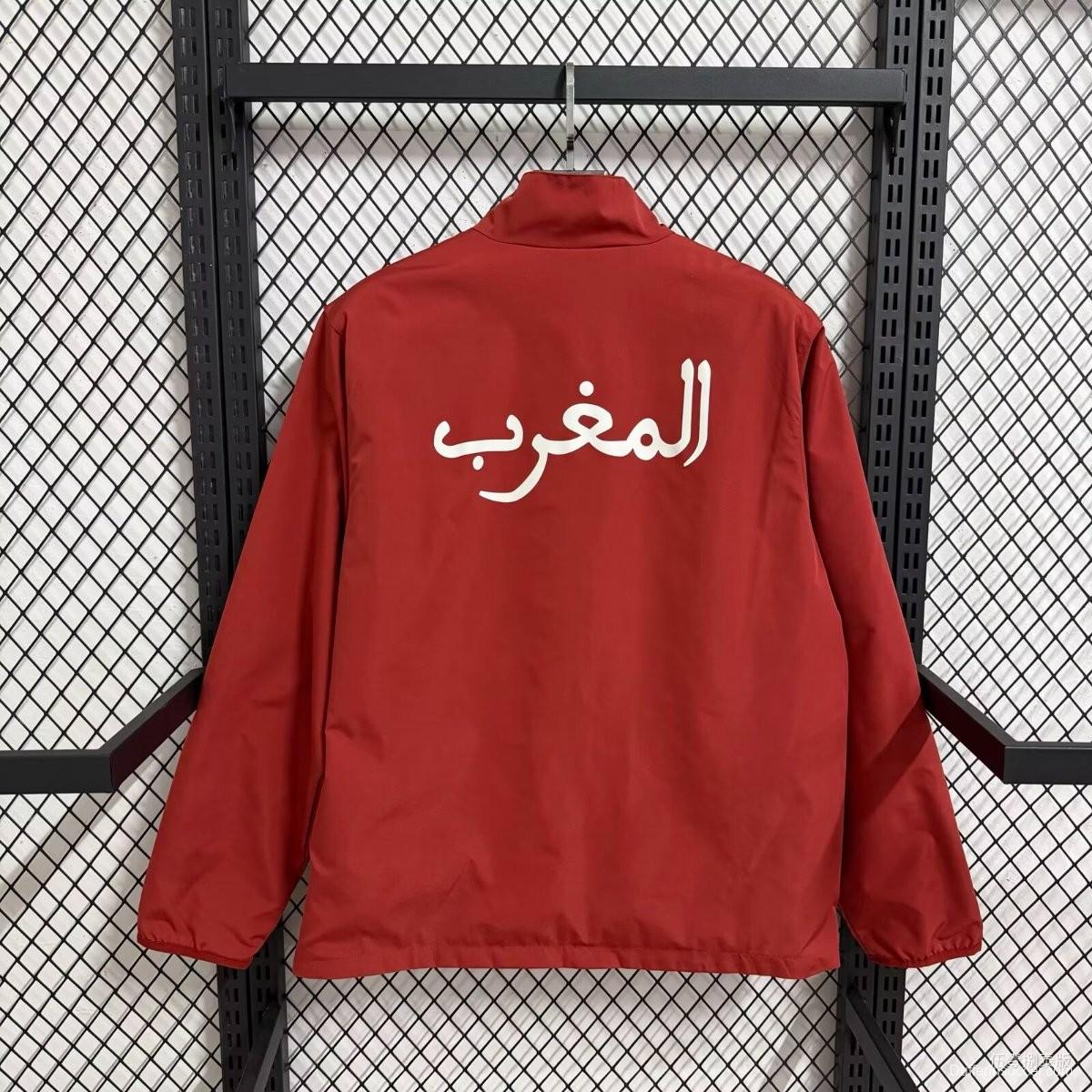 2026 Morocco Wine Full Zipper Windbreaker