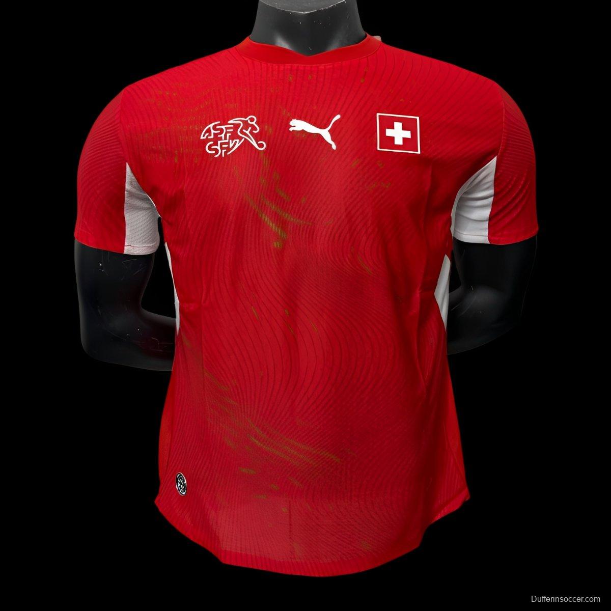 Player Version 2026 Switzerland Home Jersey