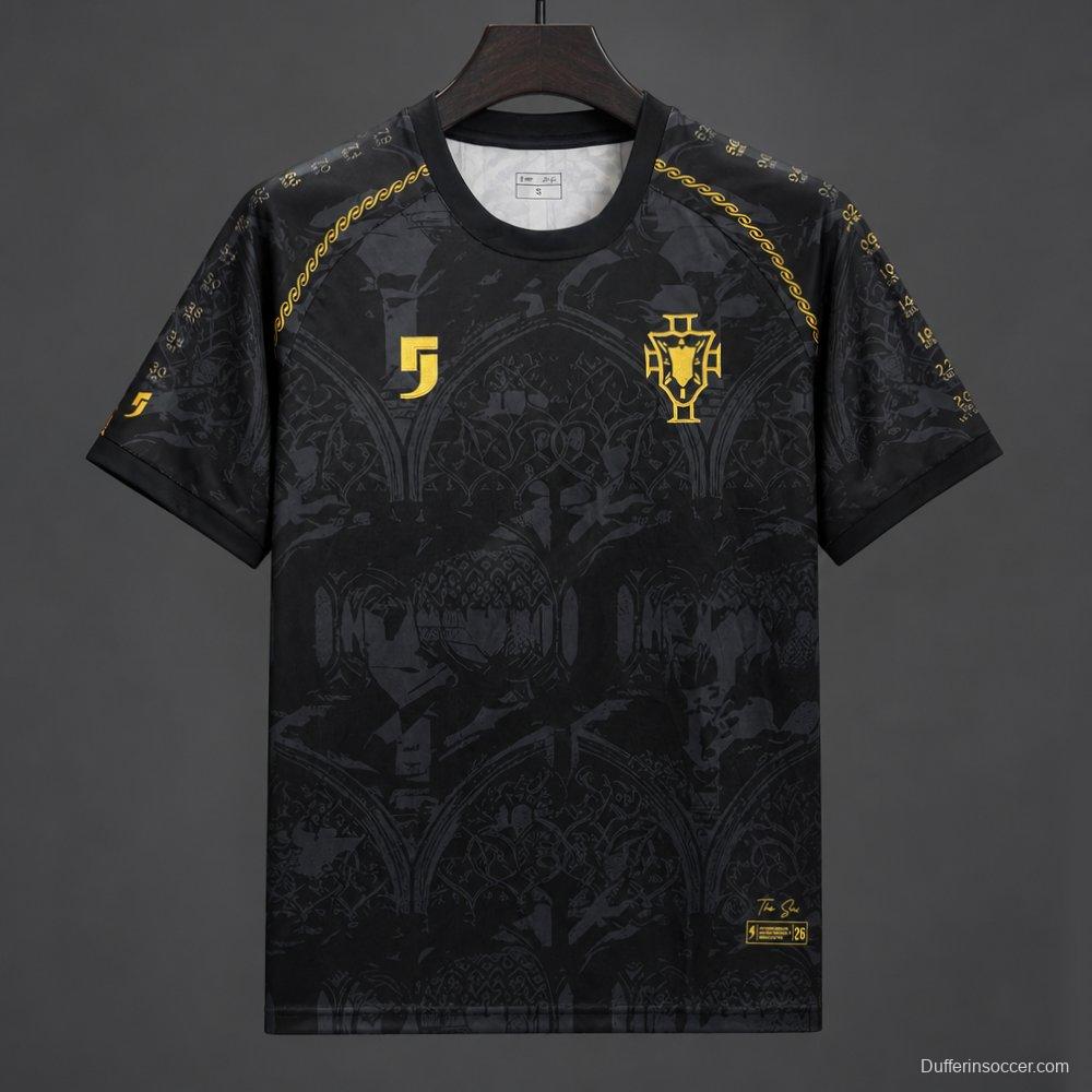 2026 Portugal Comma Football The Siu Heritage Black Jersey World Cup Edition