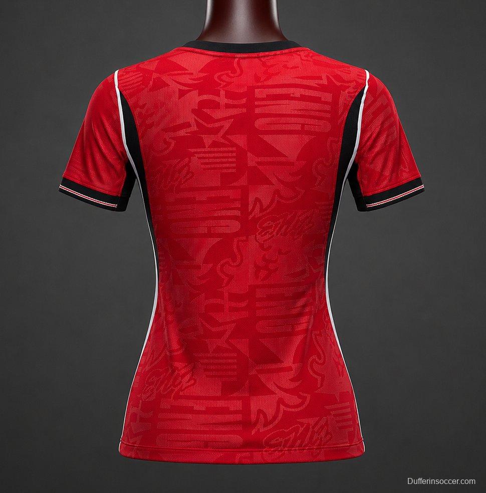 2026 Women England Away Red Jersey
