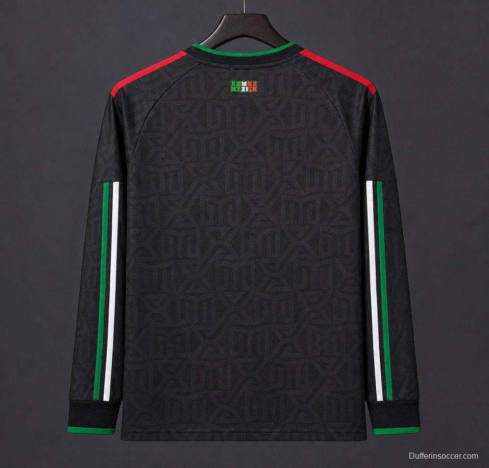 2026 Mexico Black Third Long Sleeve Jersey
