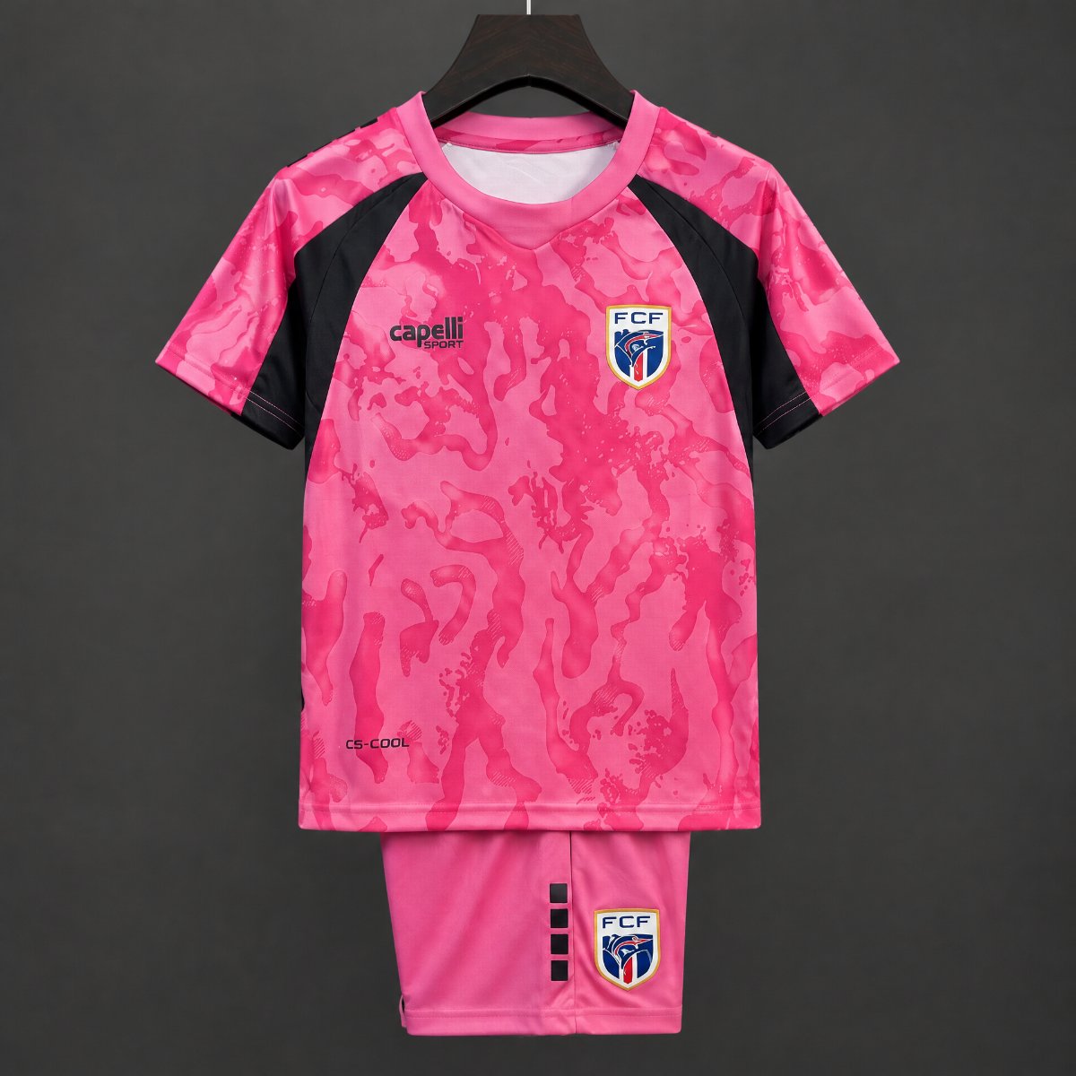 2026 Kids Cape Verde Goalkeeper 1 Pink Jersey Kit