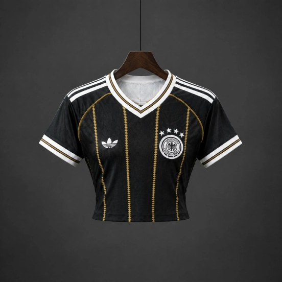 2026 Germany Third Black Women Crop Jersey