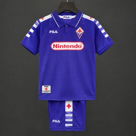 Retro Kids 98/99 Fiorentina Home Jersey
