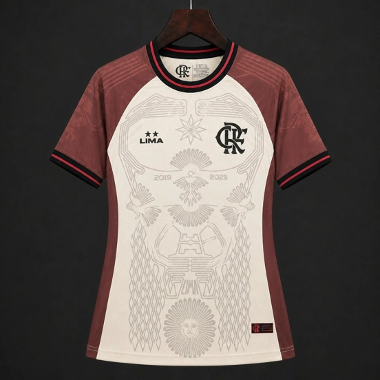 26/27 Women Flamengo Urubu de Lima Special Edition Brown  Jersey