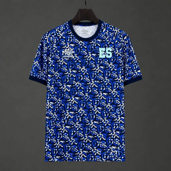 2026 El Salvador Snake Pattern Blue Jersey